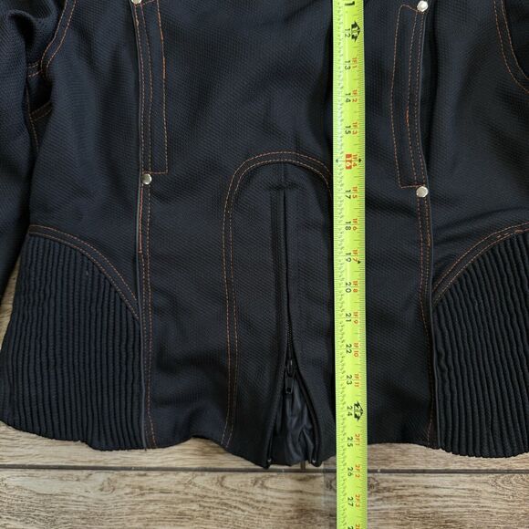 Women's Biker Motorcycle Jacket Moto Size M - Picture 10 of 14